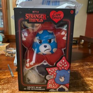 Stranger Things x Care Bears Grumpy Bear as the Demogorgon